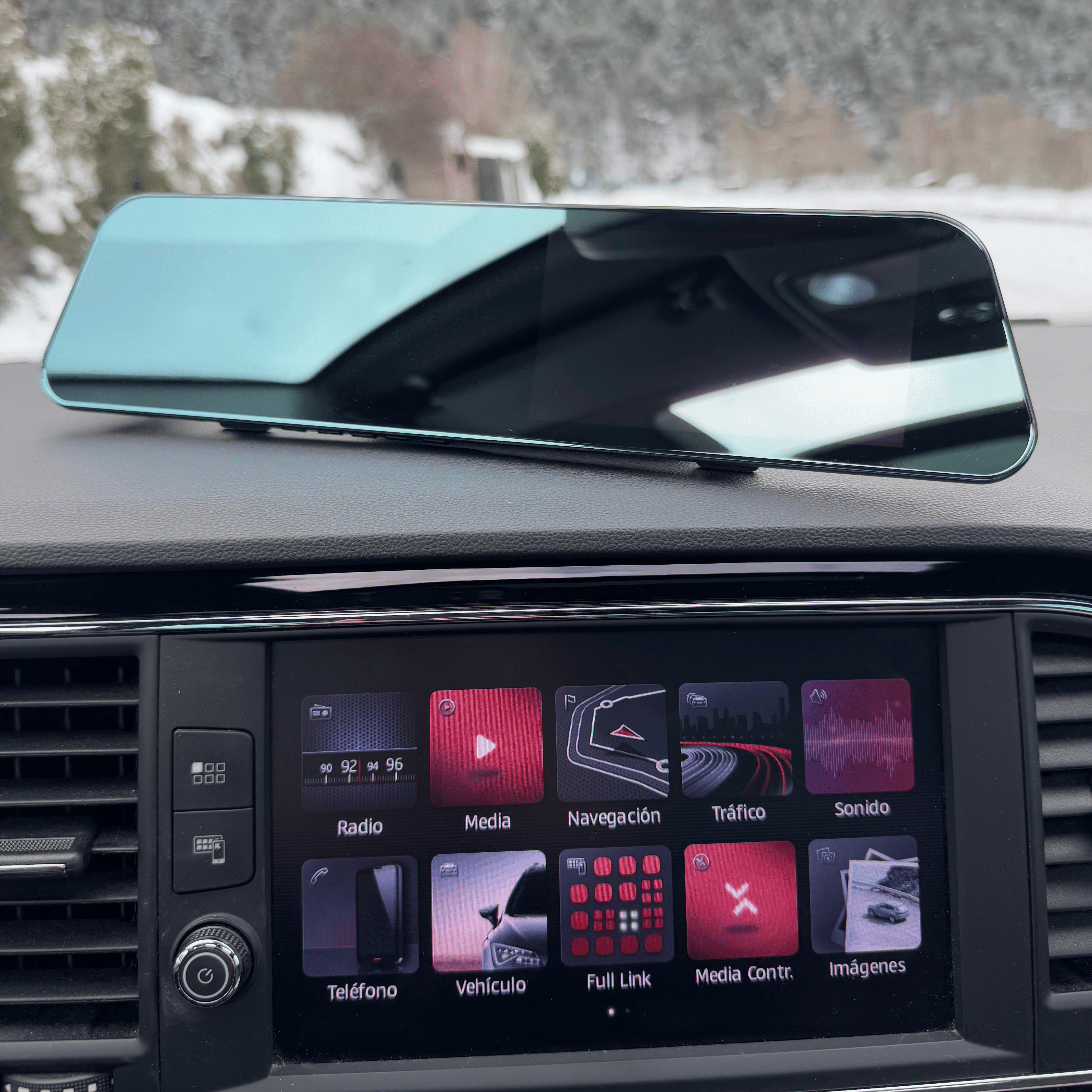 Dashcam 1080p con cámara de marcha atrás