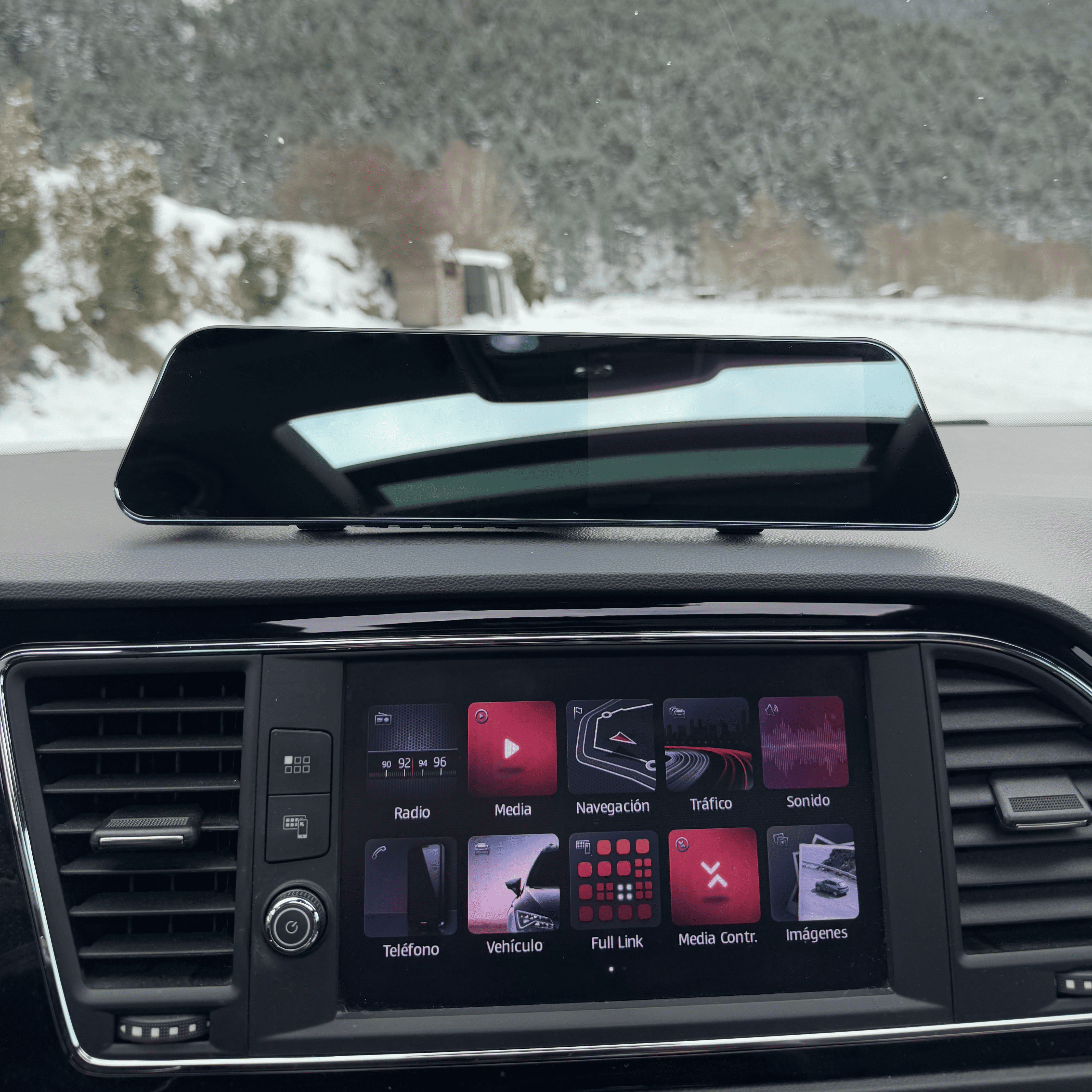 Dashcam 1080p con cámara de marcha atrás